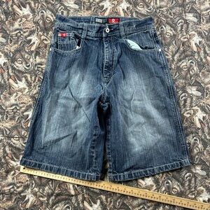 Y2K South Pole Men's Dark Blue Jean Shorts
